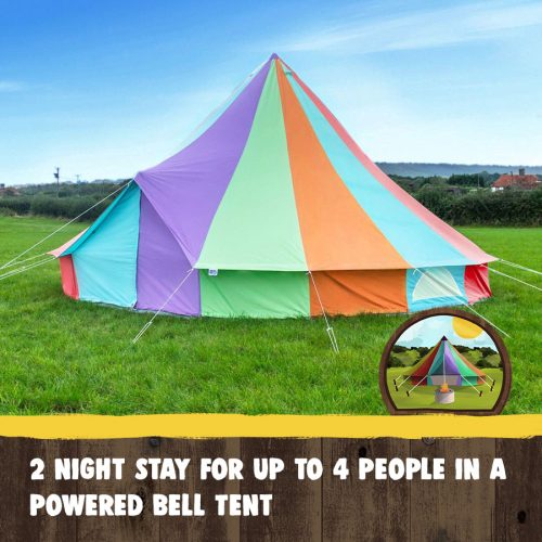 2 night stay for up to 4 people in a powered Bell Tent