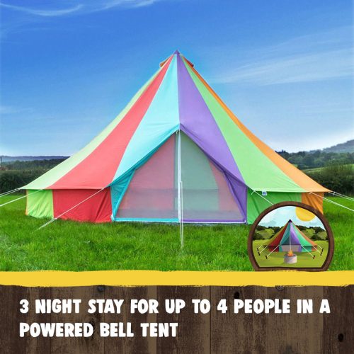 3 night stay for up to 4 people in a powered Bell Tent